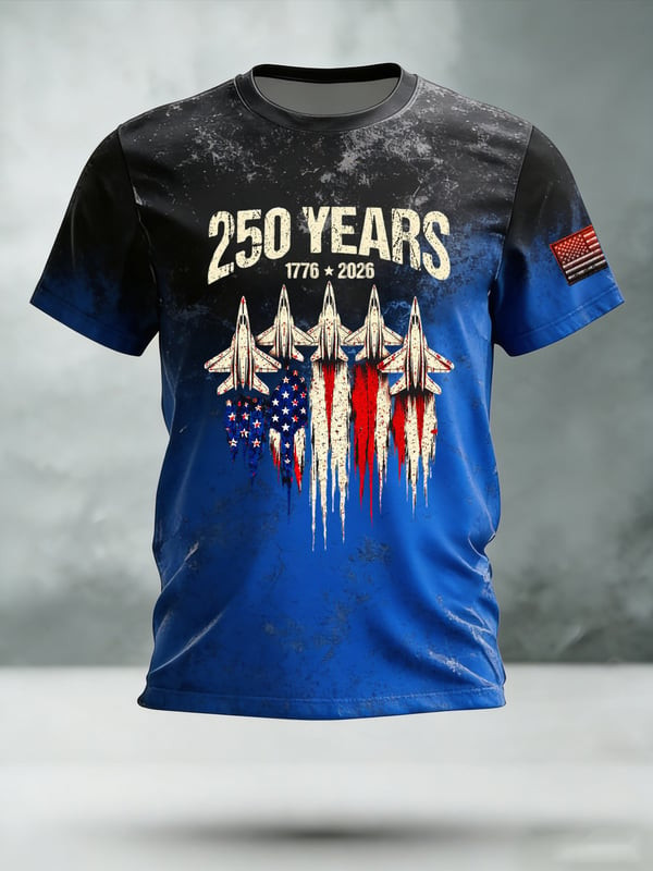 USA 250th Anniversary T-Shirt 250 Years Of Freedom 1776 2026 Clothing Gift For Patriots - Tradiviet - Image 2