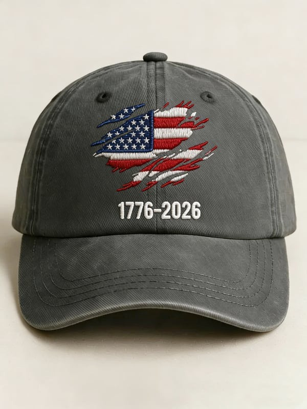 USA Flag 1776-2026 Patriotic Baseball Cap America 250th Anniversary Flag Hat Gifts For Him - Tradiviet - Image 4