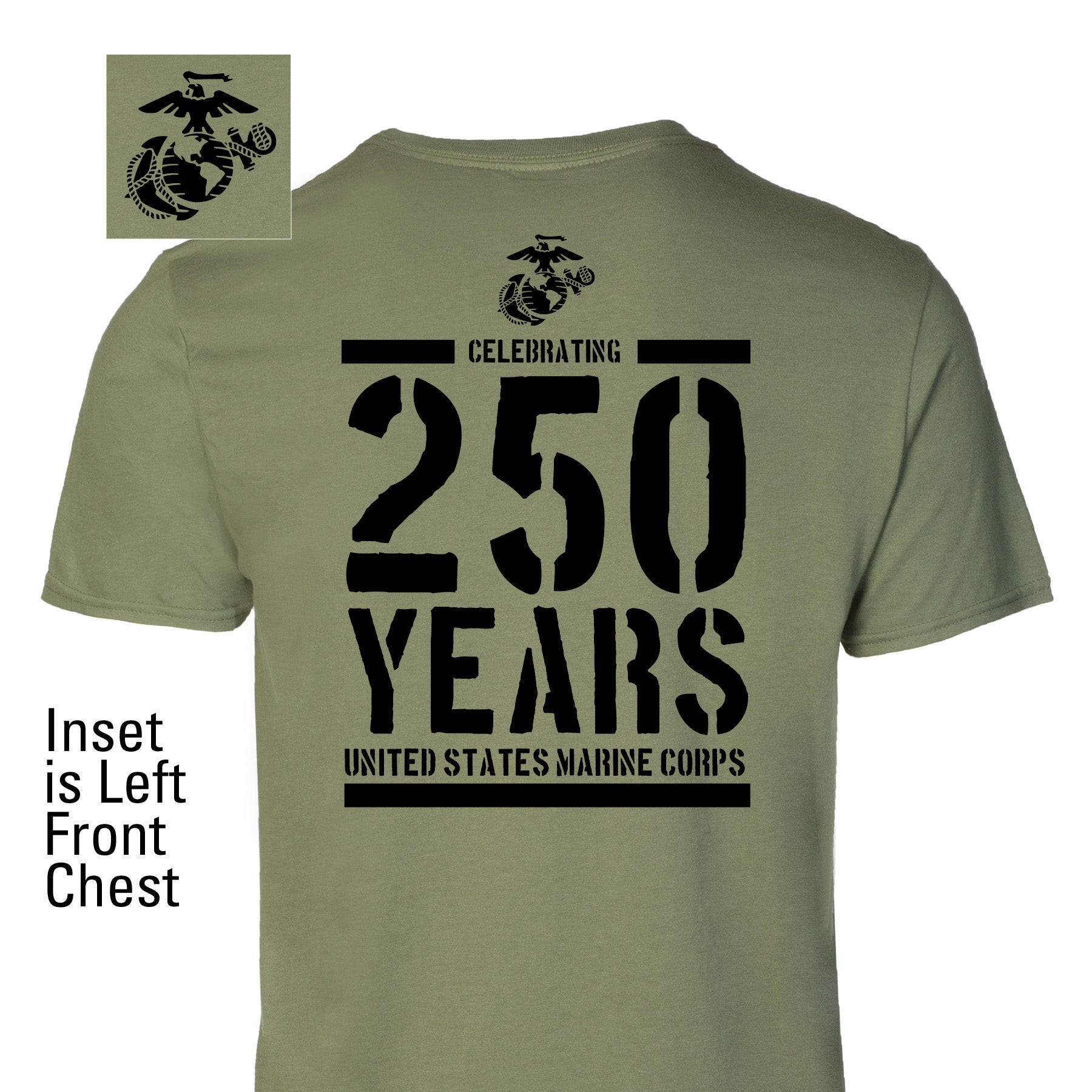 USMC Celebrating 250 Years T-Shirt USMC Military Pride Clothes Unique Gift For Him - Tradiviet