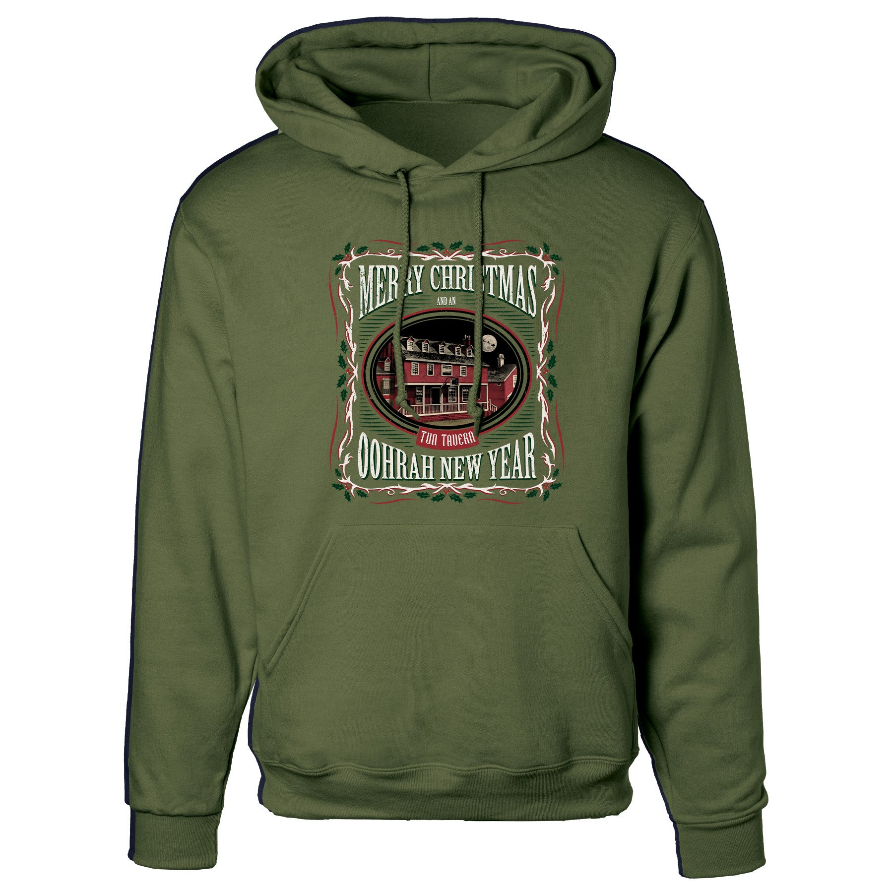 USMC Merry Christmas Marine Corps Hoodie USMC Holiday Clothes Unique Gift For Him - Tradiviet - Image 2