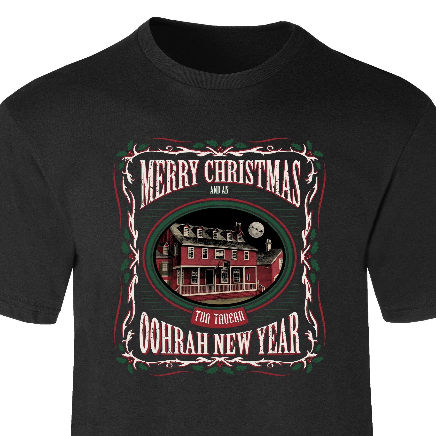 USMC Merry Christmas Oorah New Year T-Shirt USMC New Year Tee Father's Day Gift Idea - Tradiviet