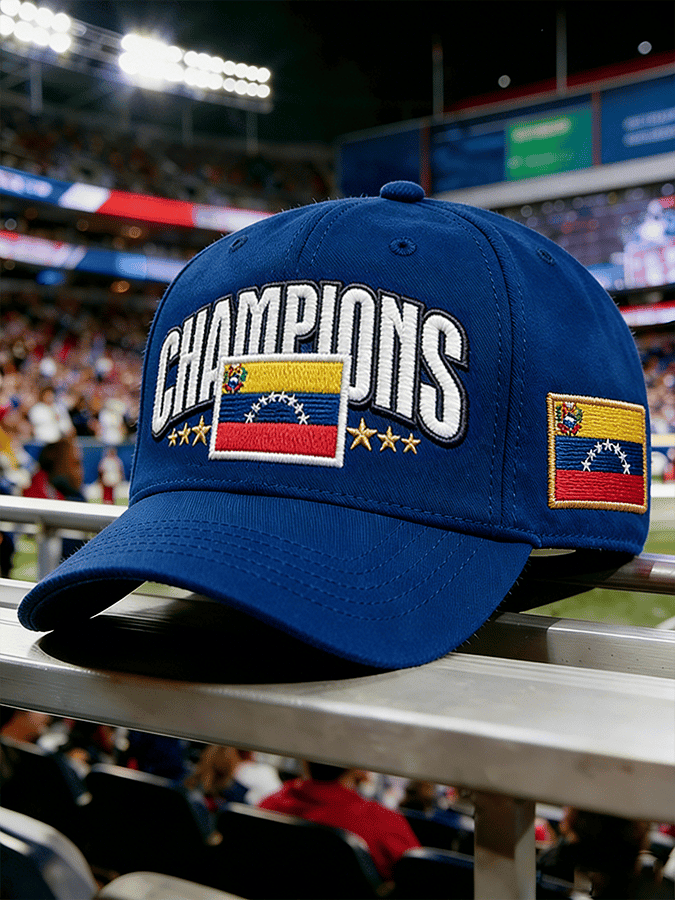 Venezuela Baseball 2026 WBC Champions Hat Embroidery Gift for Team Venezuela - Tradiviet - Image 3