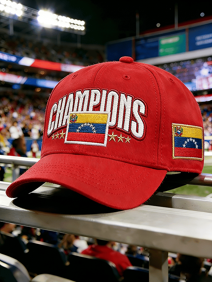 Venezuela Baseball 2026 WBC Champions Hat Embroidery Gift for Team Venezuela - Tradiviet - Image 2