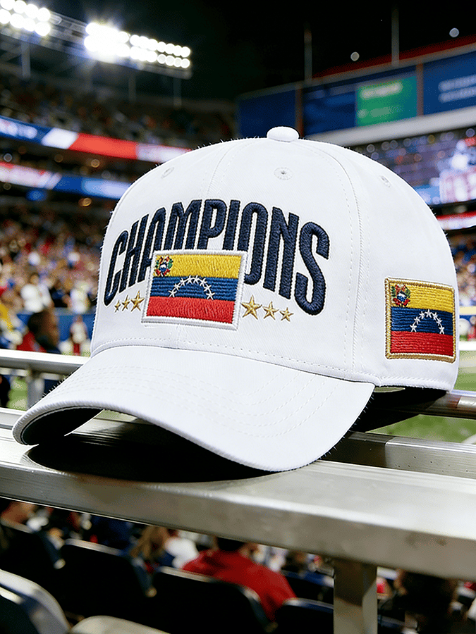 Venezuela Baseball 2026 WBC Champions Hat Embroidery Gift for Team Venezuela - Tradiviet