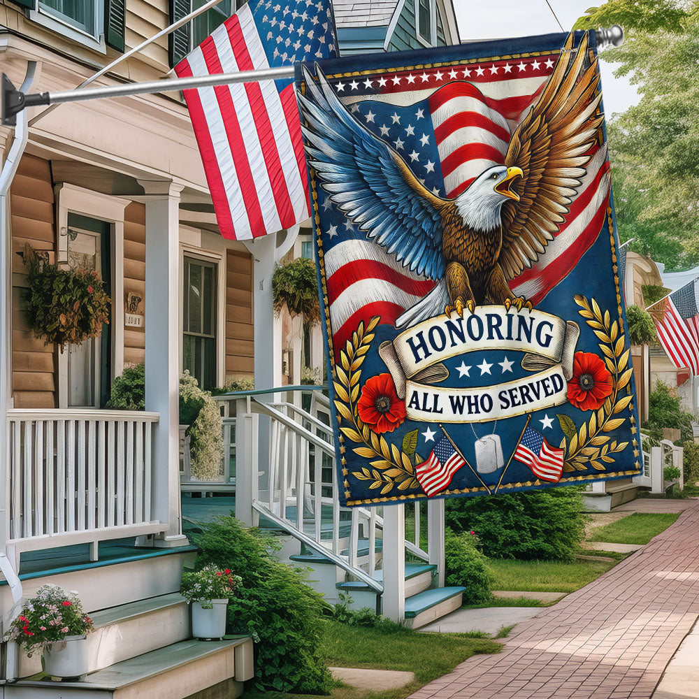 Veterans Day Flag Honoring All Who Served Flag Patriotic Gifts For Mom - Tradiviet