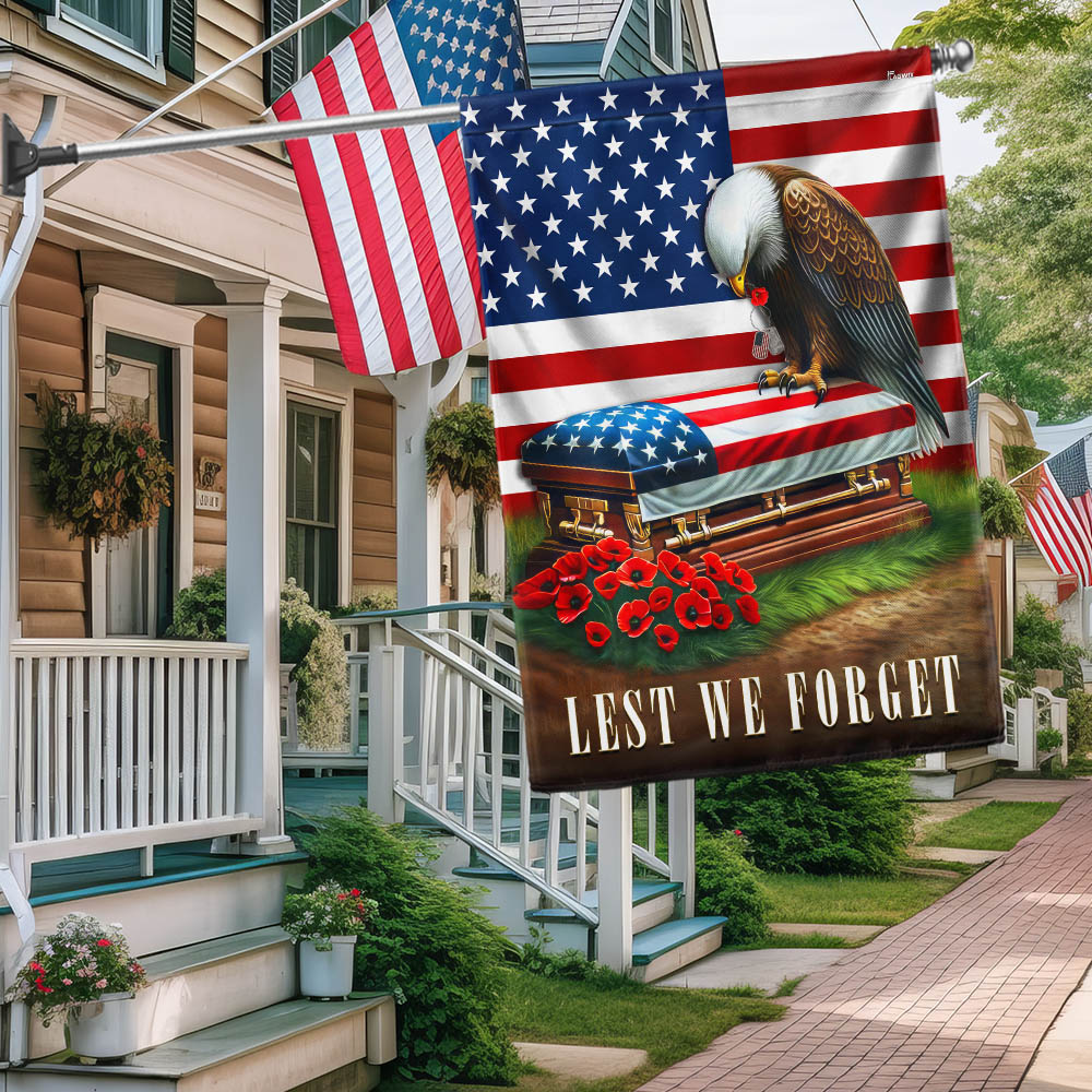 Veterans Day Flag Lest We Forget Memorial Day American Flag Gift For Daughter - Tradiviet