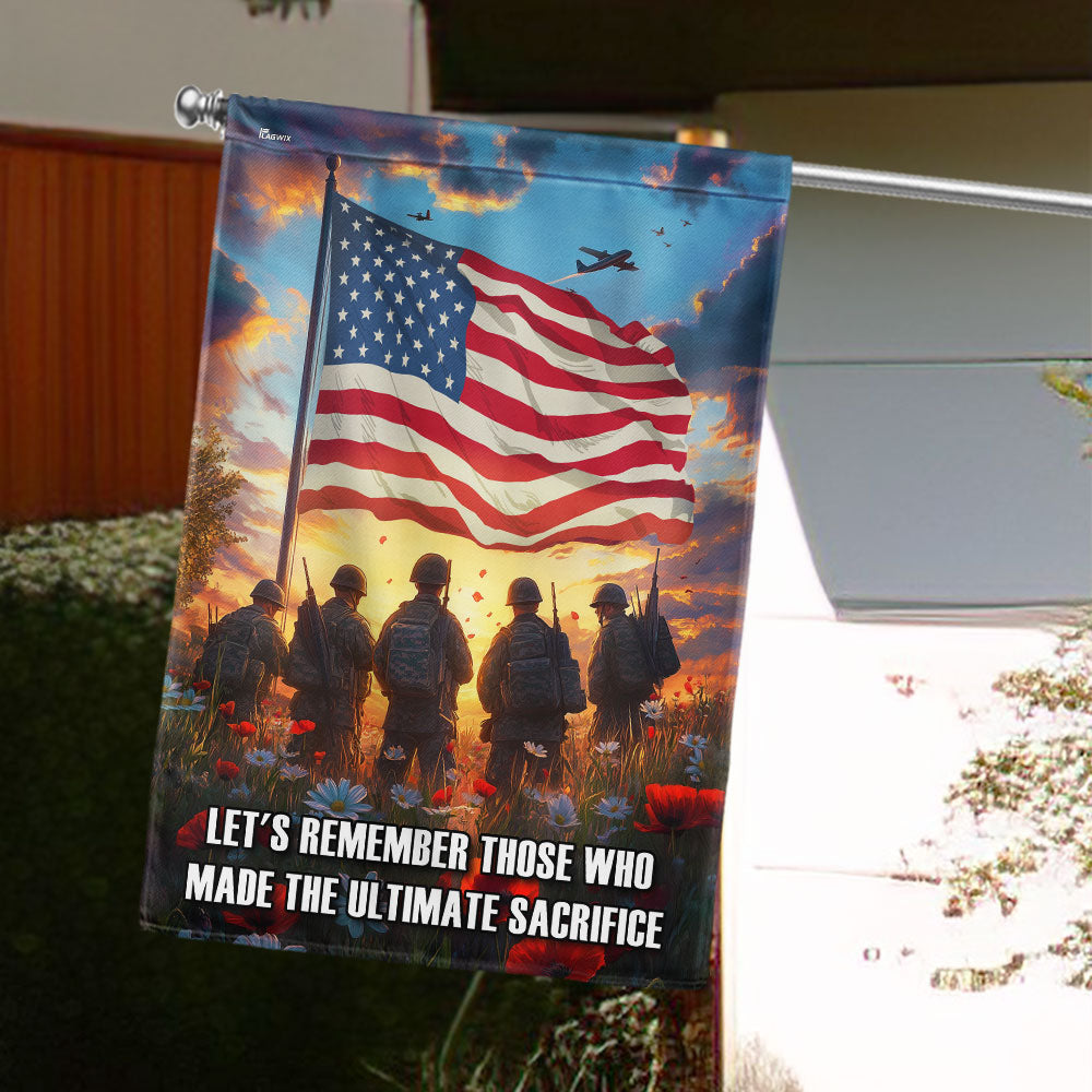 Veterans Day Flag Memorial Day Army Poppy Flowers Flag Patriotic Gifts For Veterans - Tradiviet