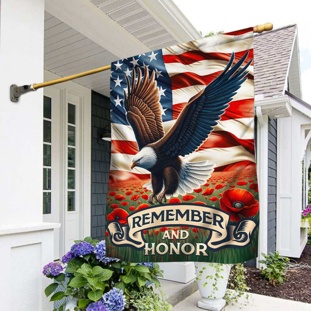Veterans Day Flag Patriot Eagle Memorial Day Remember And Honor Flag Gifts For Him - Tradiviet