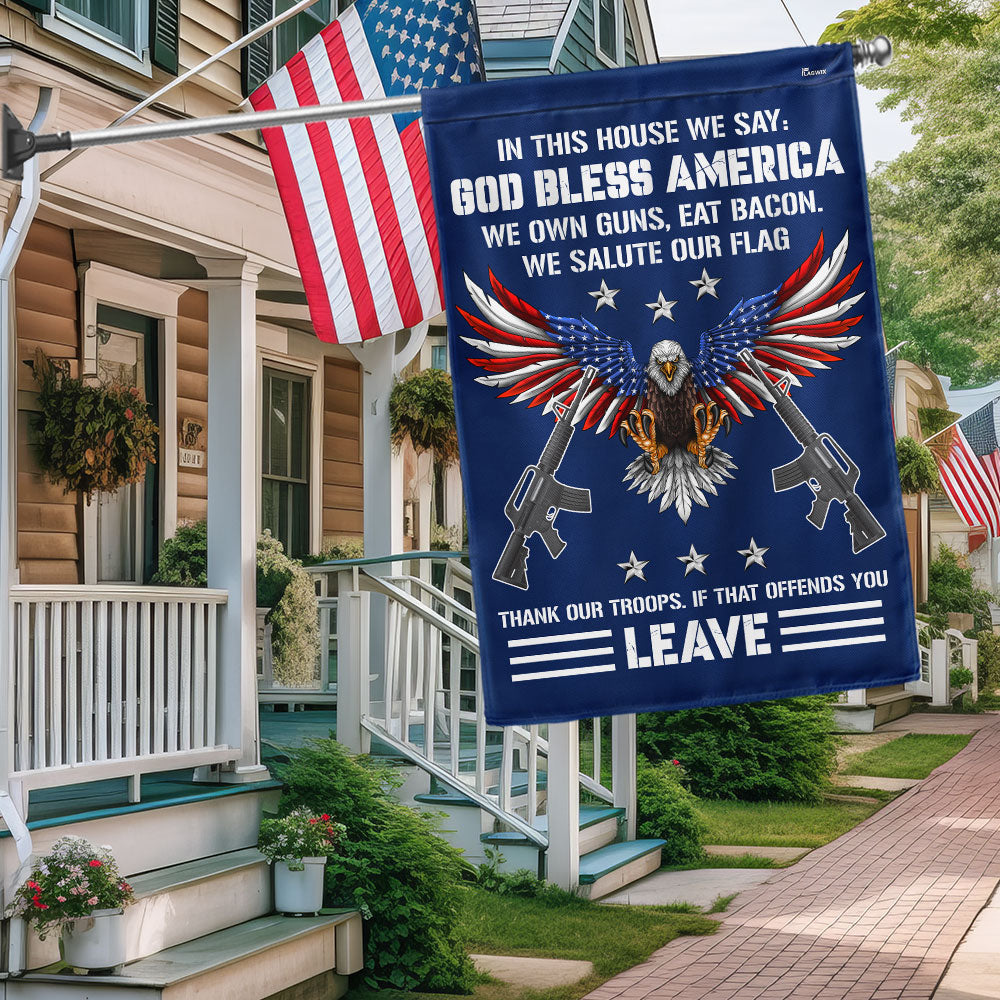 Veterans Day Flag Patriotic Eagle Flag God Bless America We Salute Our Flag Gift Ideas - Tradiviet