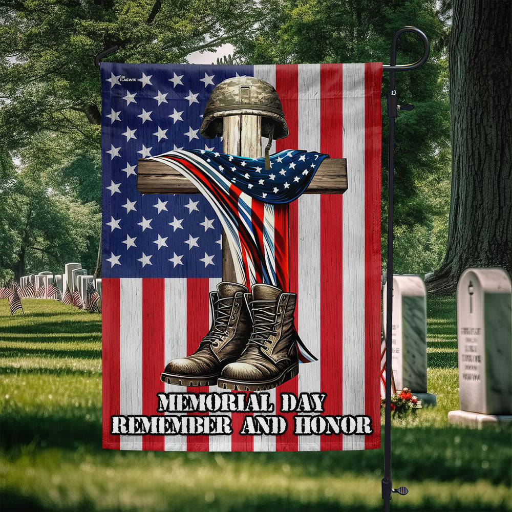 Veterans Day Flag Veteran Memorial Cross Memorial Day Remember And Honor Flag Gift For Mom - Tradiviet
