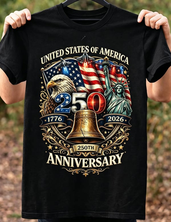 Vintage United States Of America T-Shirt 250th Anniversary Apparel Gift Ideas - Tradiviet