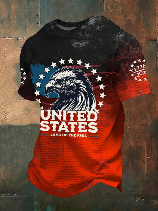 Vintage United States Of America T-Shirt Land Of The Free Merch Gifts For A Patriotic Person - Tradiviet - Image 2