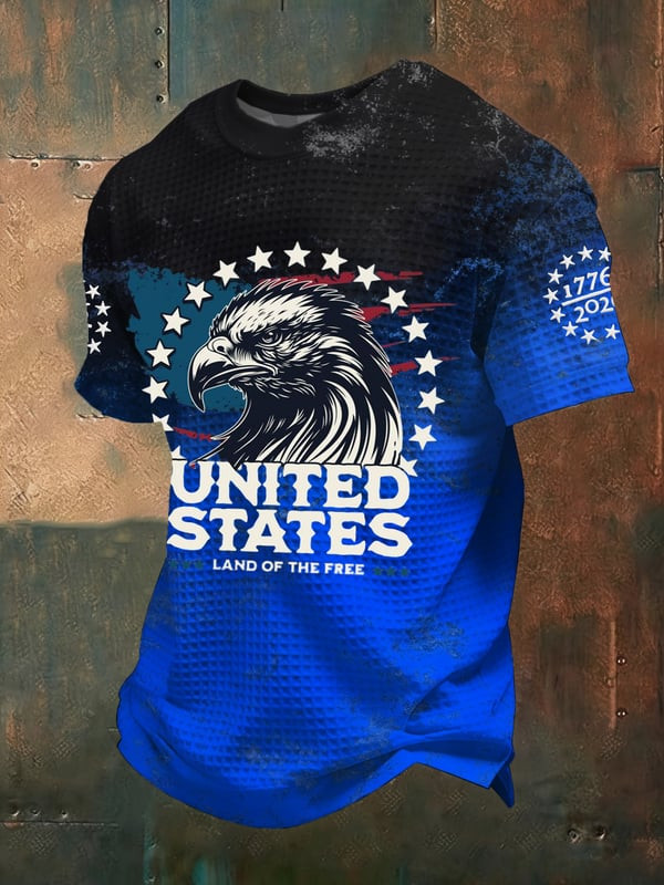 Vintage United States Of America T-Shirt Land Of The Free Merch Gifts For A Patriotic Person - Tradiviet