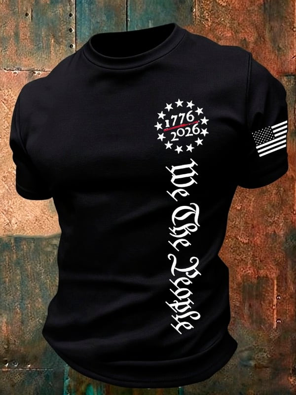 We The People T-Shirt Semiquincentennial 1776 2026 Clothing Gifts For Independence Day - Tradiviet