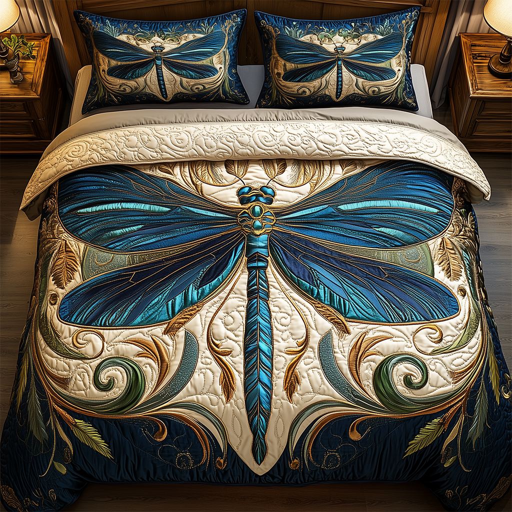 Whispers of the Wind Quilted Bedding Set Mens Bedroom Decor Birthday Gift For Sister - Tradiviet