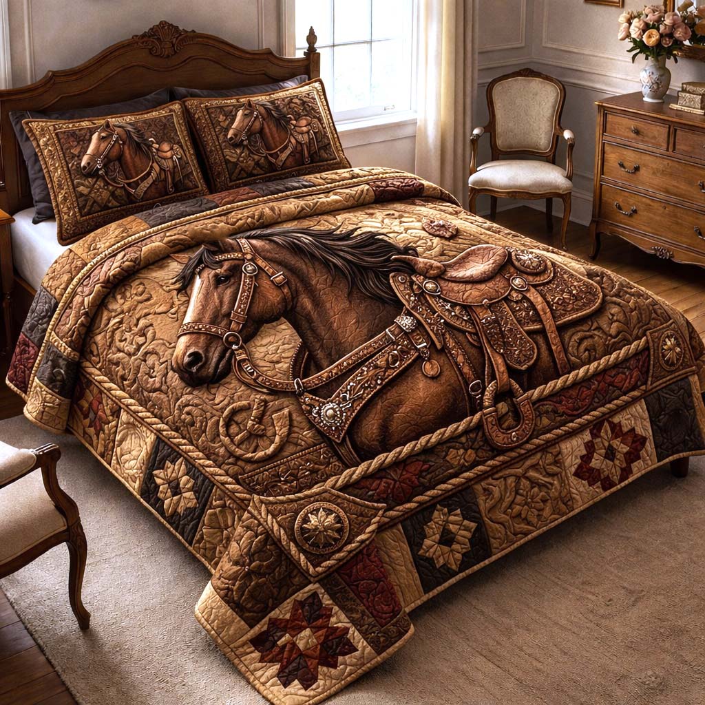 Wild Prairie Quilted Bedding Set Bed Room Decoration Mother's Day Gifts For Wife - Tradiviet
