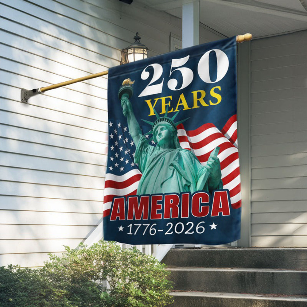 250 Years Of America United States Semiquincentennial Flag 1776 2026 USA Liberty Statues - Tradiviet
