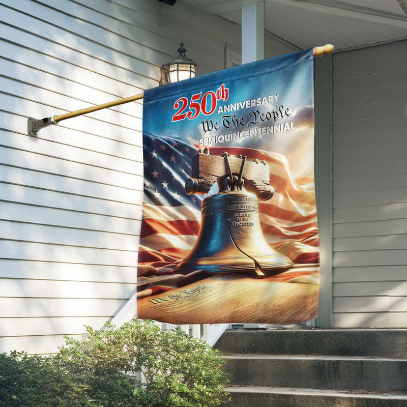 250Th Anniversary American Liberty Bell Flag We The People Semiquincentennial Decorations - Tradiviet