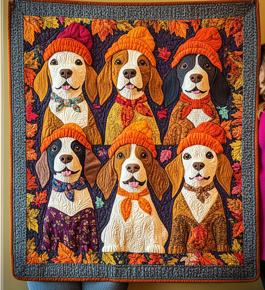 Adorable Beagle Quilted Blanket Room Decor Ideas Gifts For 4Th Of July - Tradiviet
