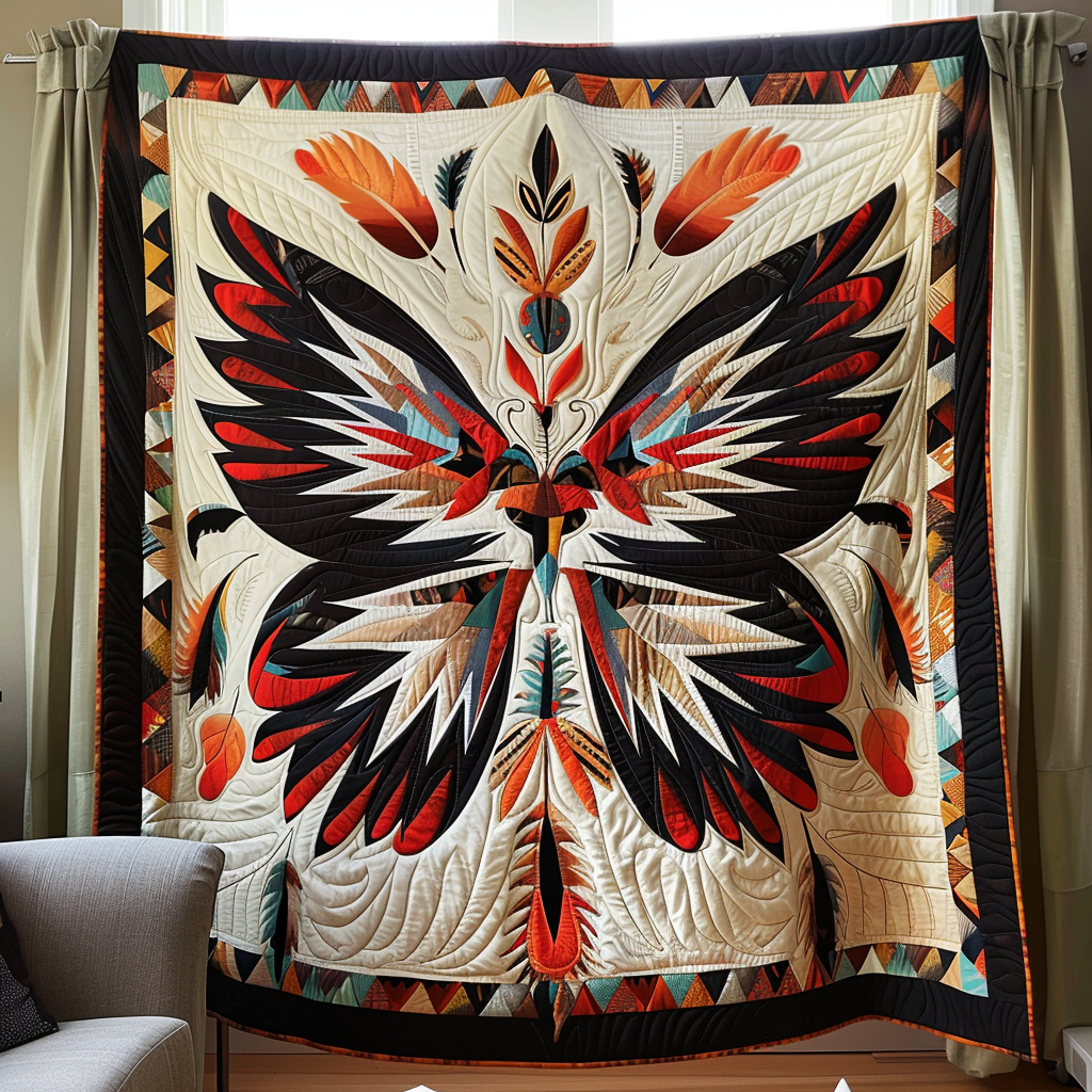 Adorable Butterfly Quilted Blanket Room Ideas Gift For Veteran Dad - Tradiviet