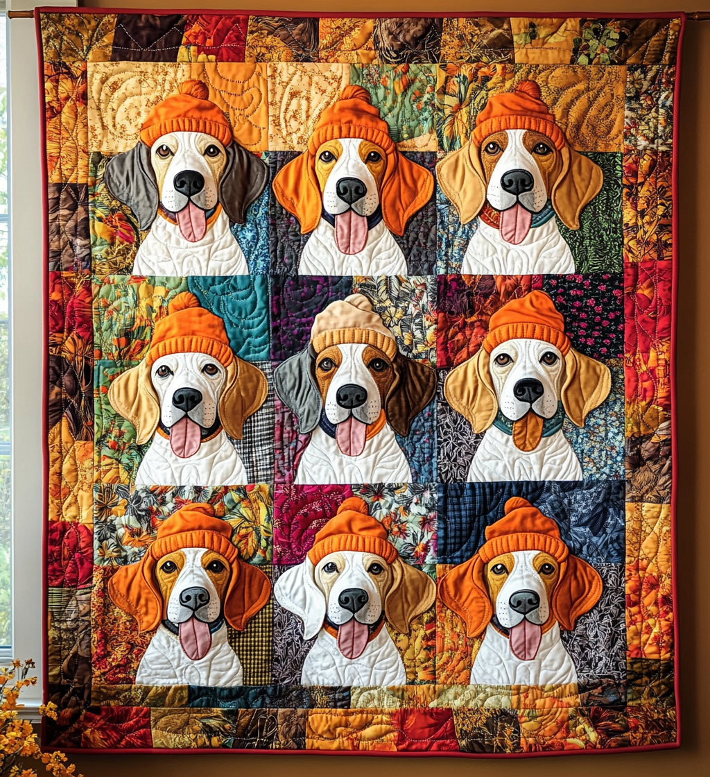 Affectionate Beagles Quilted Blanket 250 Years Of Defending Liberty Gift For Kids - Tradiviet