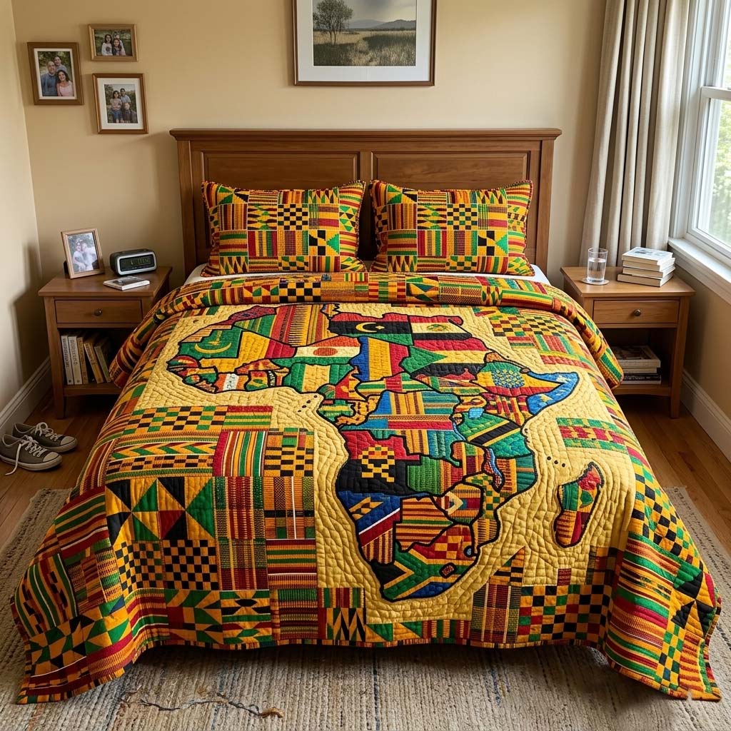 Africa Legacy Quilted Bedding Set Africa Legacy View Gift For Africa Lovers - Tradiviet