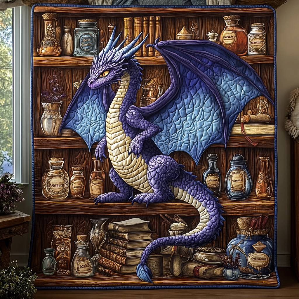 Alchemy Dragonet Quilted Blanket America 250Th Anniversary Gift For Coworker - Tradiviet
