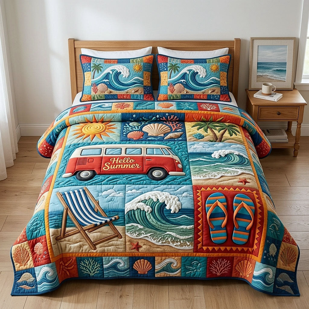 Aloha Breeze Quilted Bedding Set Aloha Breeze Heritage Gift For Aloha Friends - Tradiviet