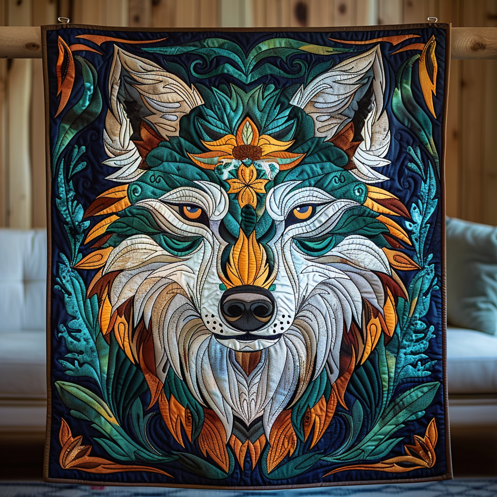 Alpha's Aura Quilted Blanket Cute 4Th Of July Gift For Living Room - Tradiviet