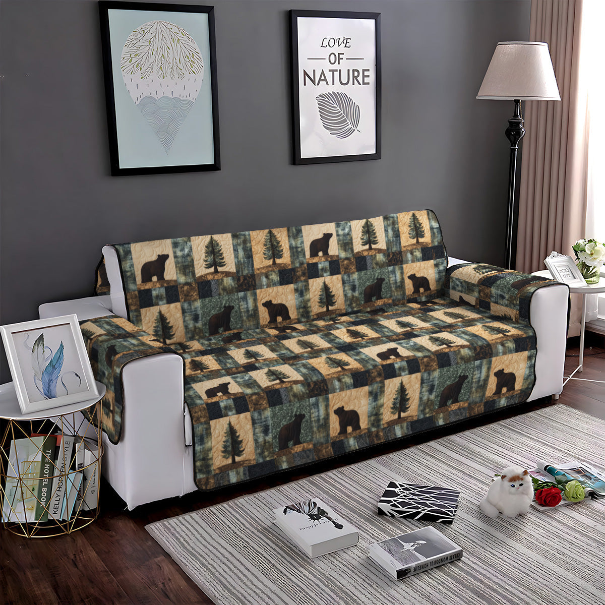 Alpine Meadow Quilted Sofa Cover Room Room Decor Unique Room Decor Gifts - Tradiviet