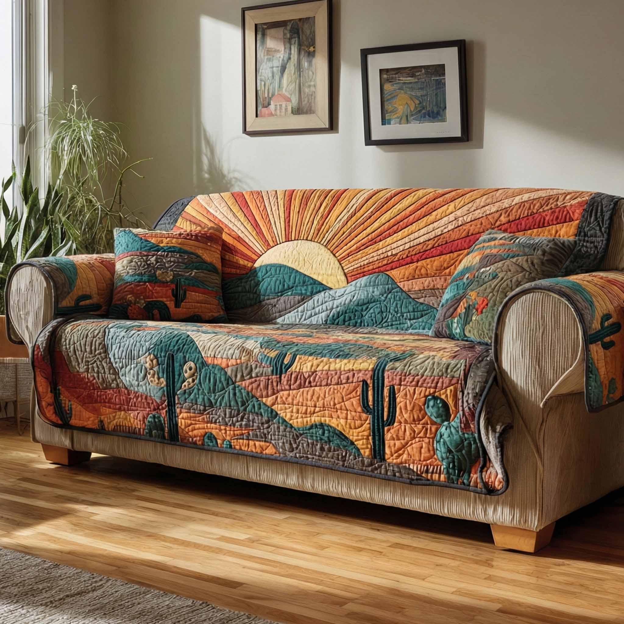 Amber Plains Quilted Sofa Cover Room Decor For Room Unique Home Decor Finds - Tradiviet