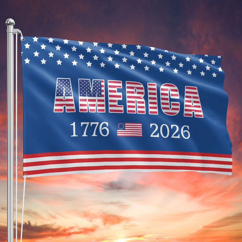America 250Th Anniversary Semiquincentennial USA Flag 1776-2026 Patriotic Outdoor Decor - Tradiviet