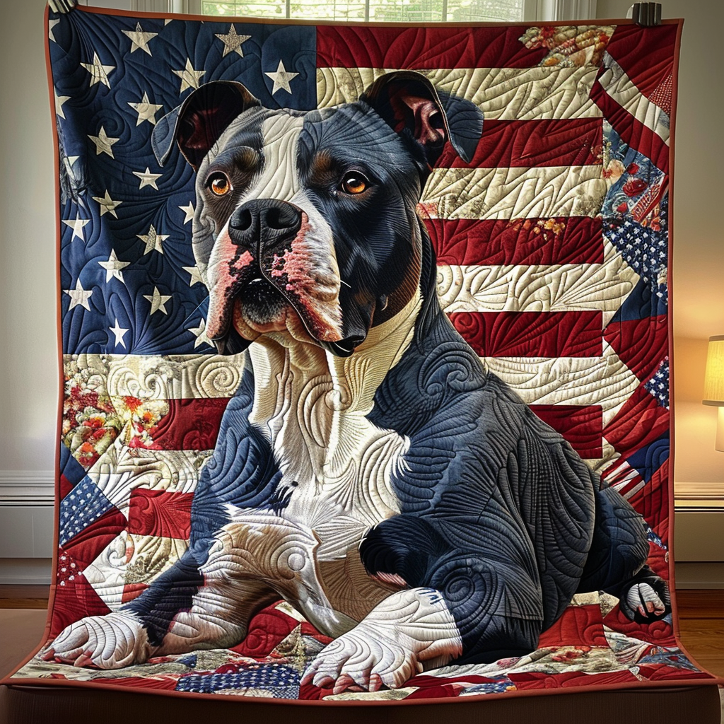 American Pride Quilted Blanket House Decorations Patriotic Gifts For Veterans - Tradiviet