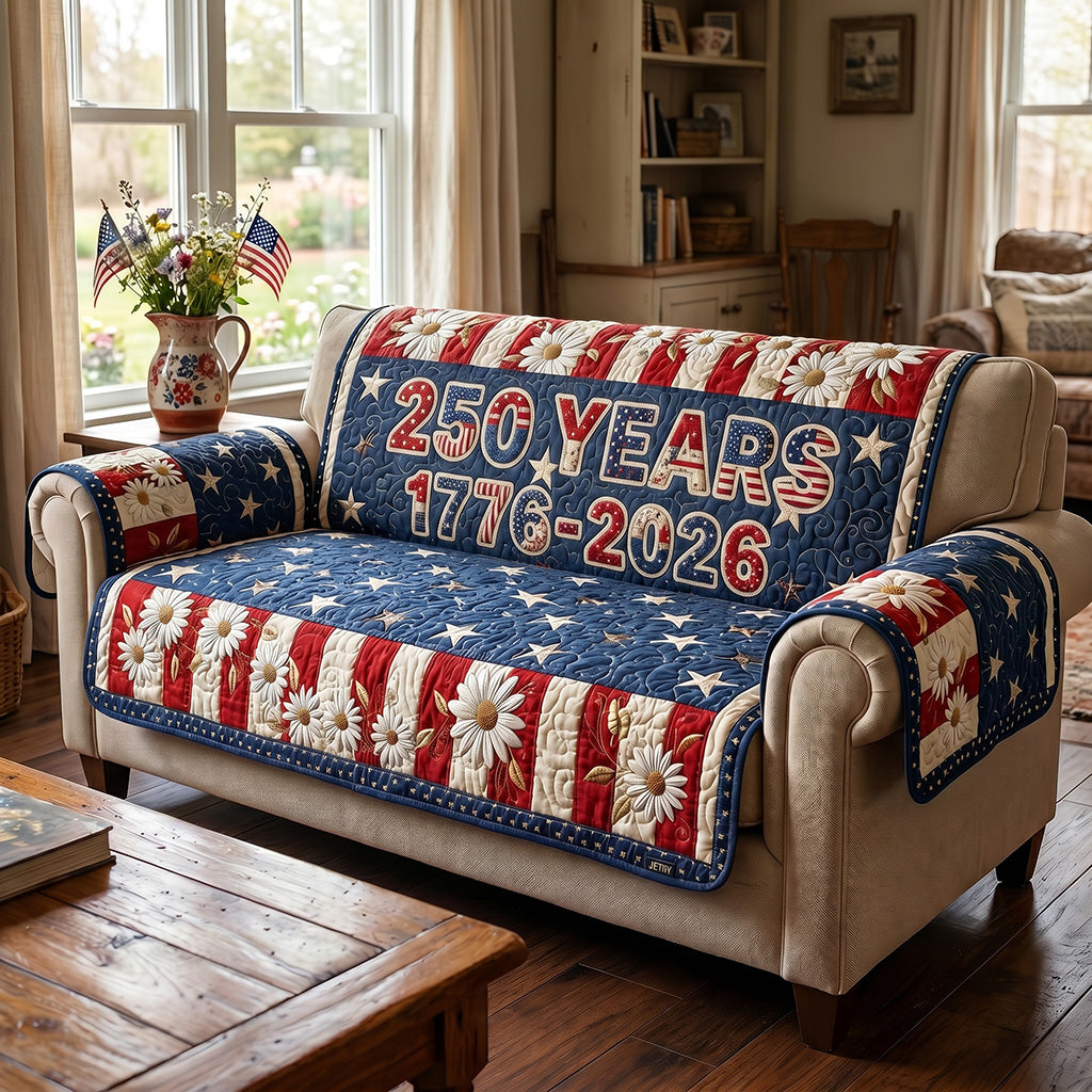 Ancestral Anthem Quilted Sofa Cover Room Room Decor Gift For Home Decorators - Tradiviet
