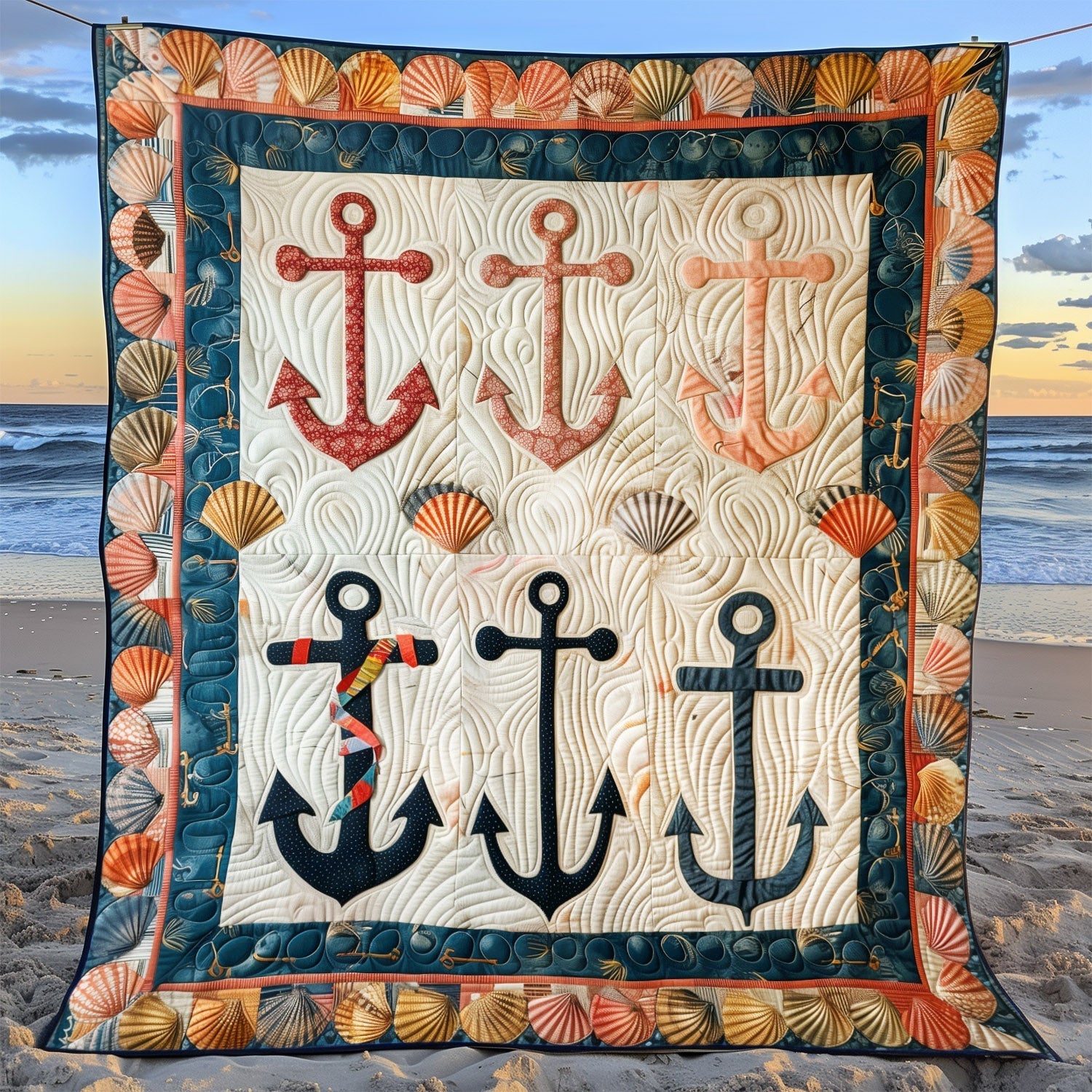 Anchor Haven Quilted Blanket Decorations For Your Room Gift For Sister - Tradiviet