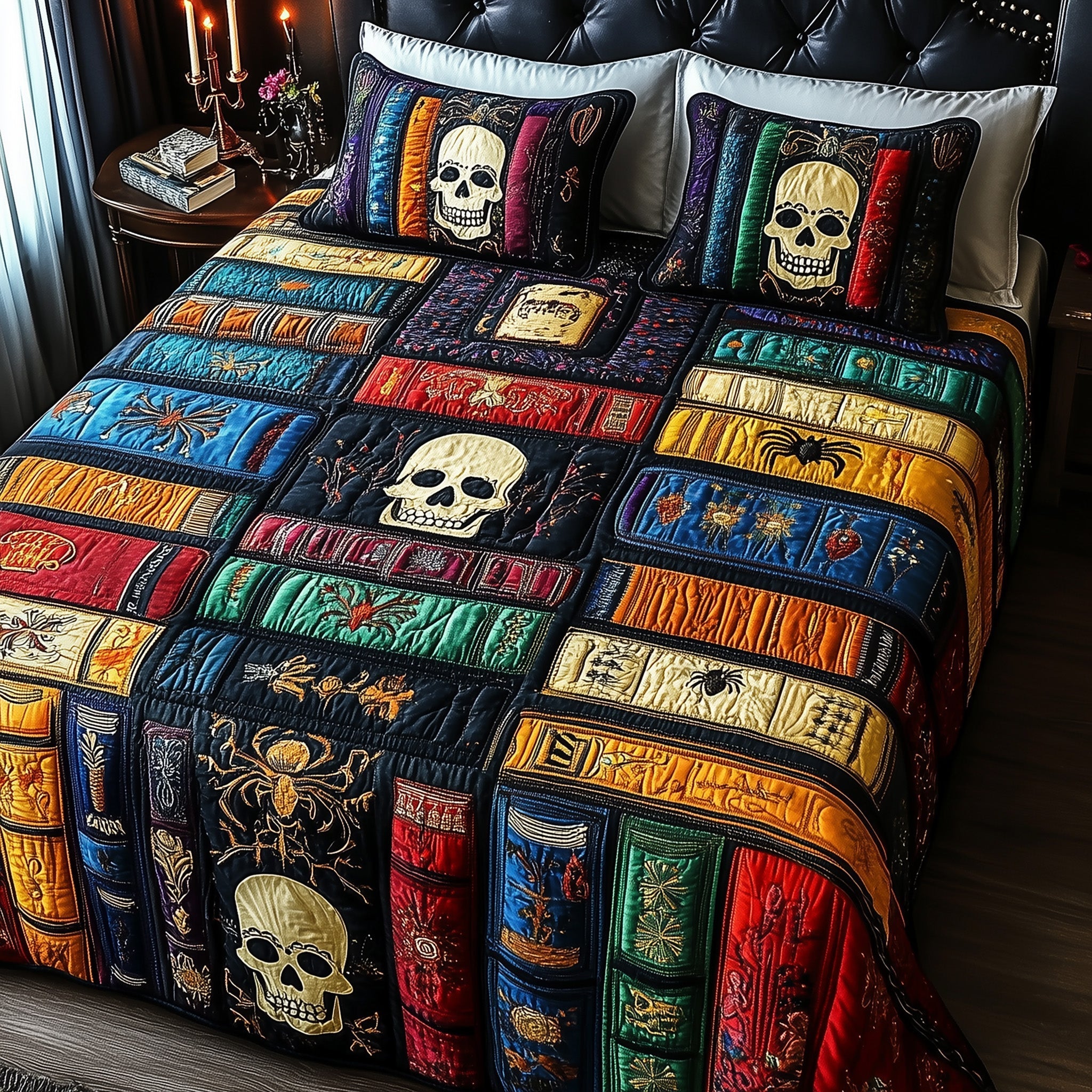 Ancient Library Quilted Bedding Set Ancient Library Treasure Gift For Ancient - Tradiviet