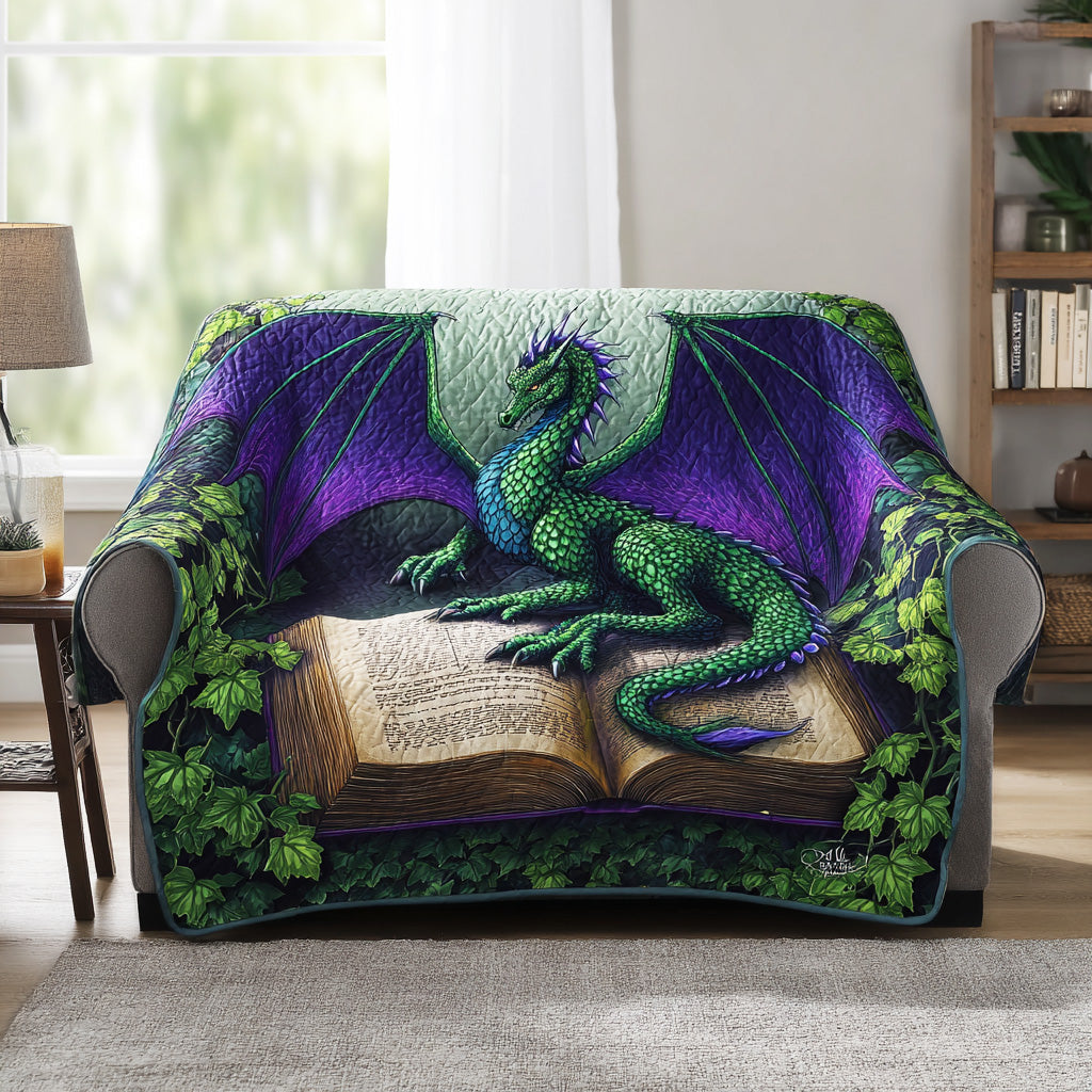 Ancient Lore Keeper Quilted Sofa Cover Elegant Home Room Decor Present For New Home - Tradiviet