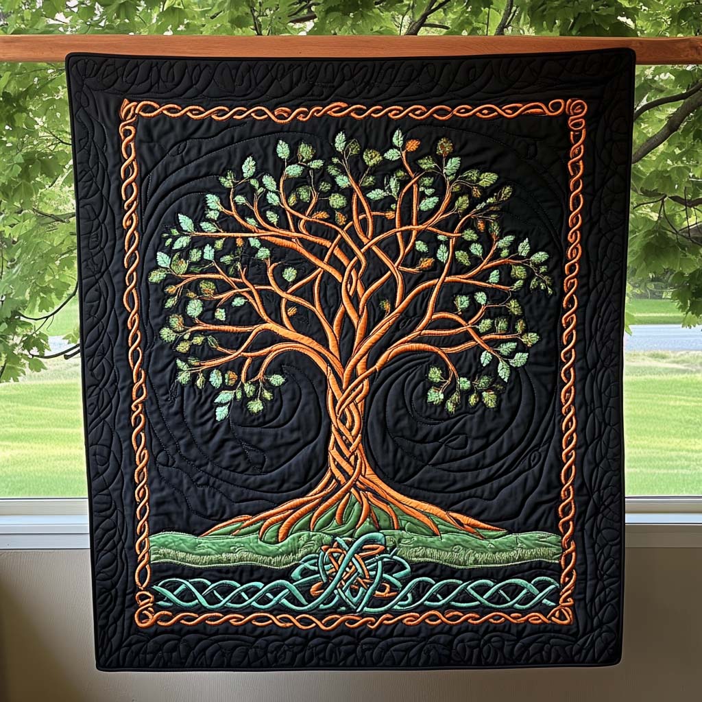 Ancient Roots Quilted Blanket Home Decor Gift For Couple - Tradiviet