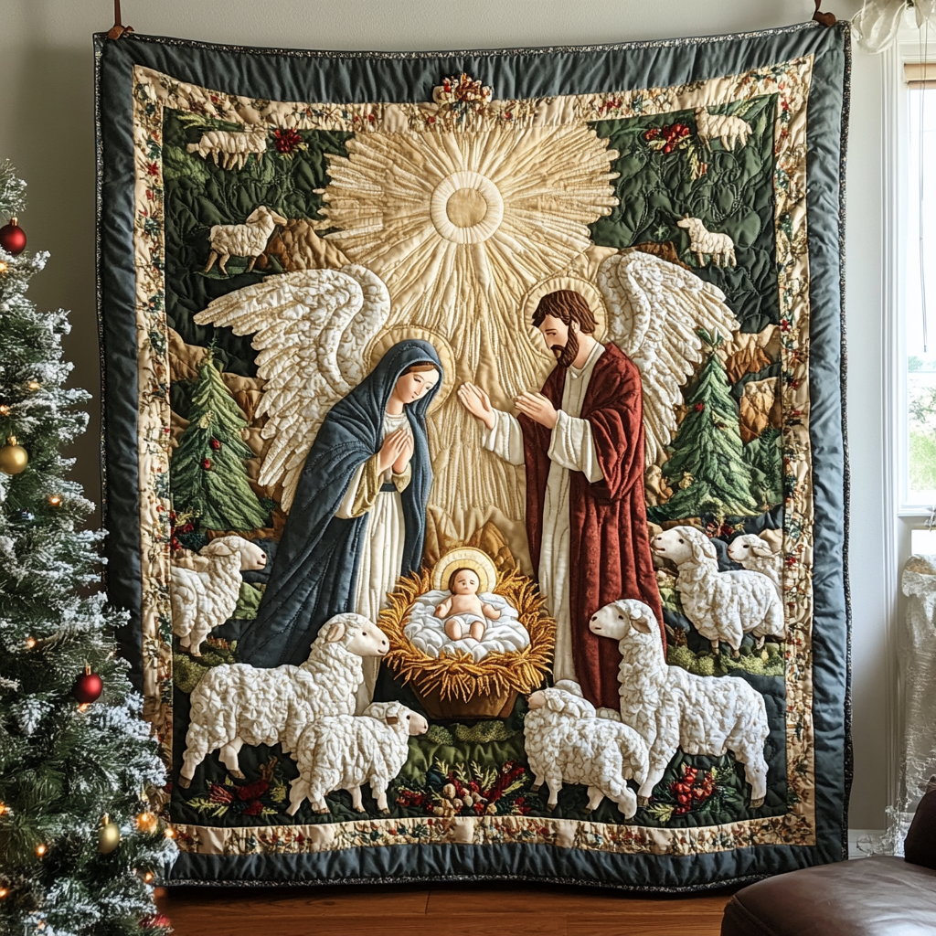 Angel Blessing Quilted Blanket 1776 2026 Merch Gift For Kids - Tradiviet