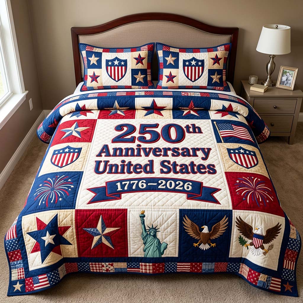 Anniversary Honor Quilted Bedding Set Anniversary Honor Appeal Gift For Anniversary Honor - Tradiviet