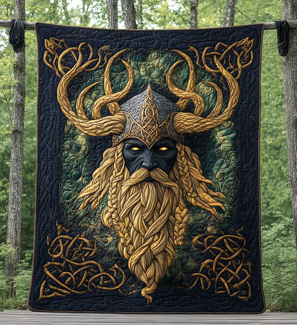 Asgard Might Quilted Blanket Autumn Inspired Bedroom Gift For Bestie - Tradiviet