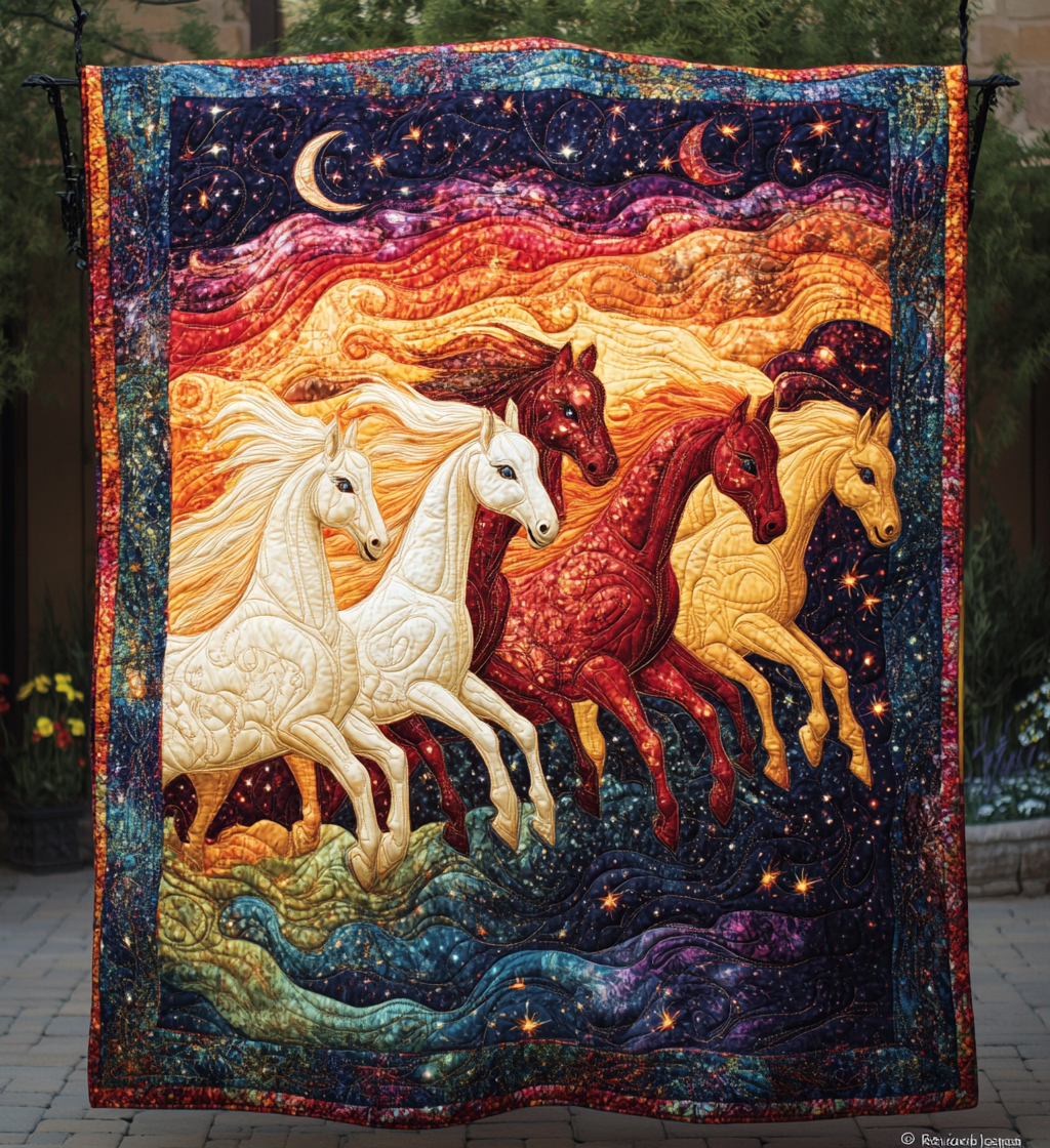 Aurora Run Art Quilted Blanket Room Decorations Gift For Girls - Tradiviet