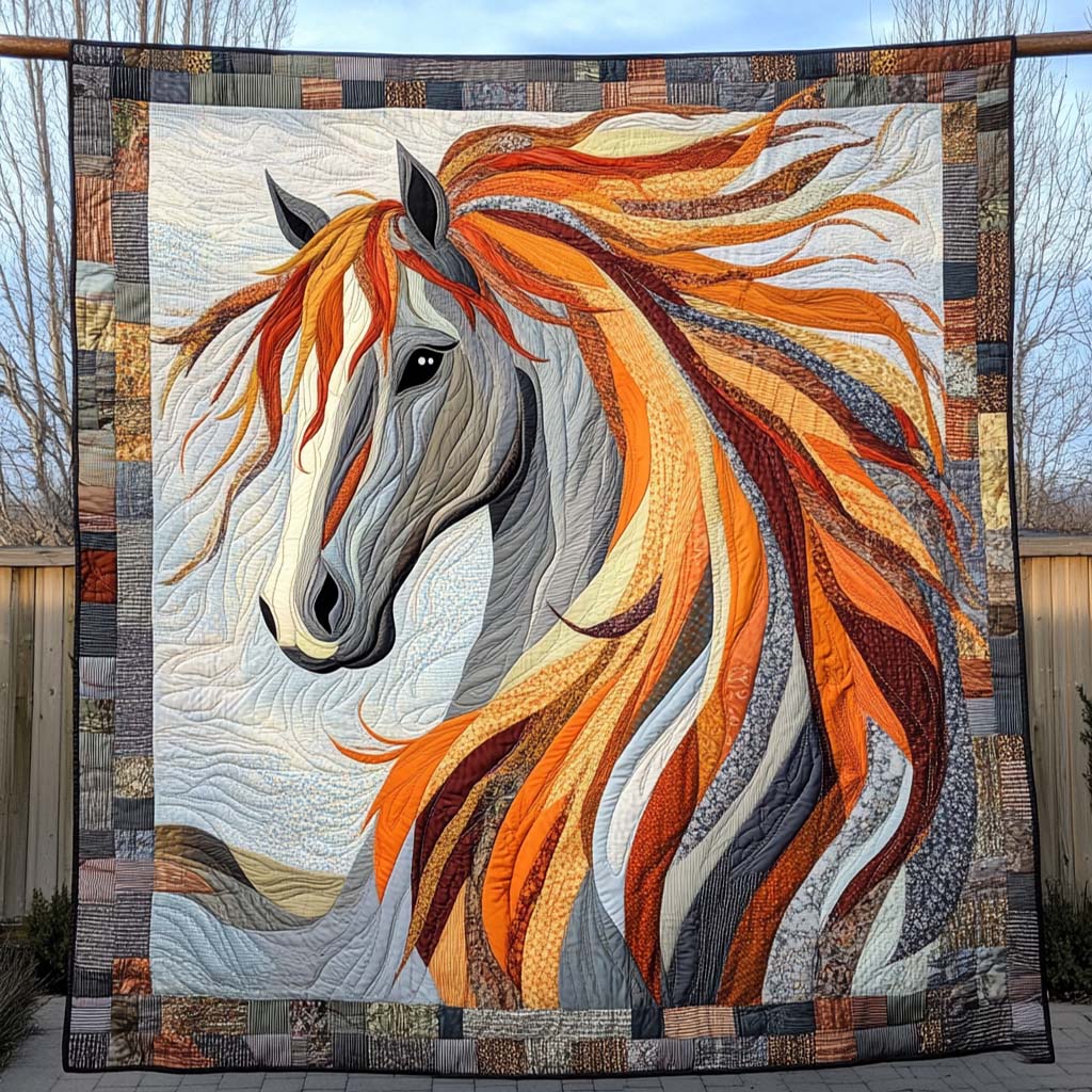 Autumn Breeze Quilted Blanket Cute 4Th Of July Gift For Boho Decor - Tradiviet