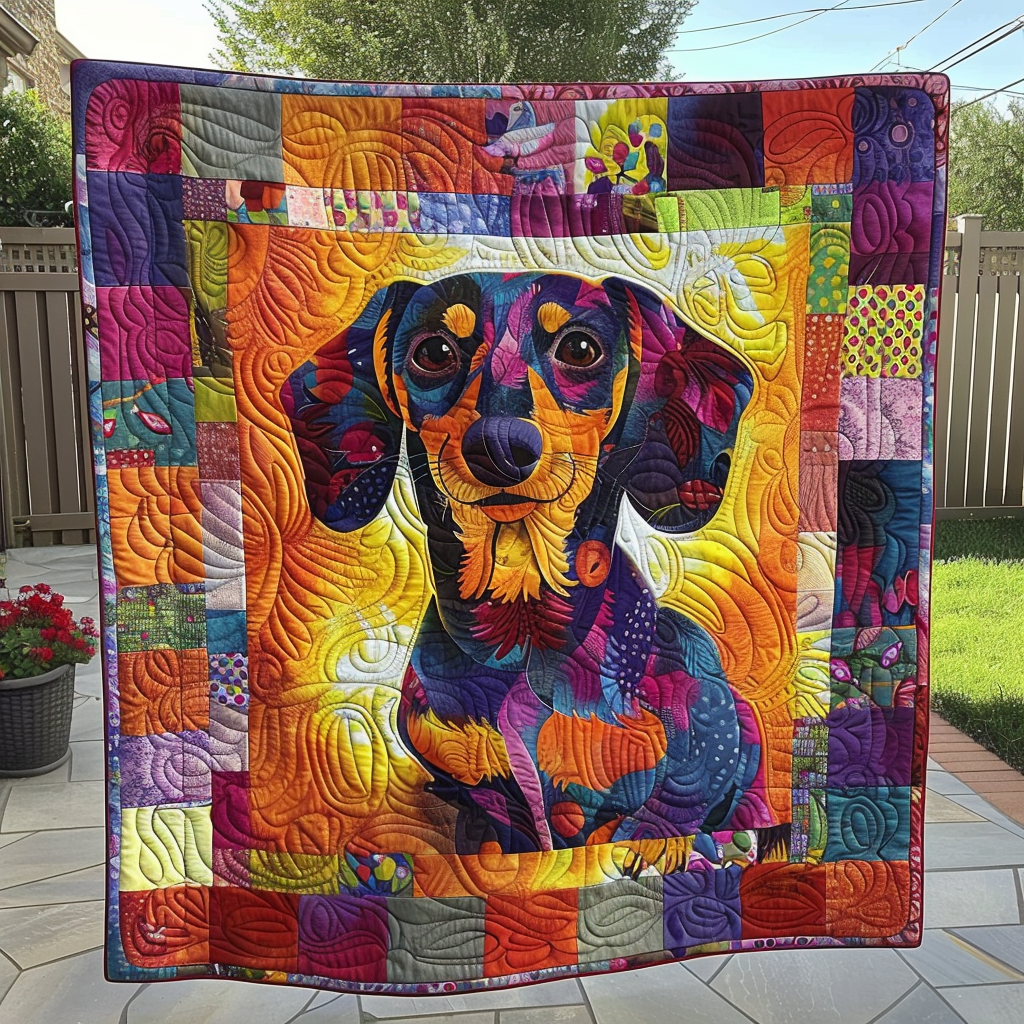 Autumn Dashie Quilted Blanket Semiquincentennial Gift For Cute Decor - Tradiviet