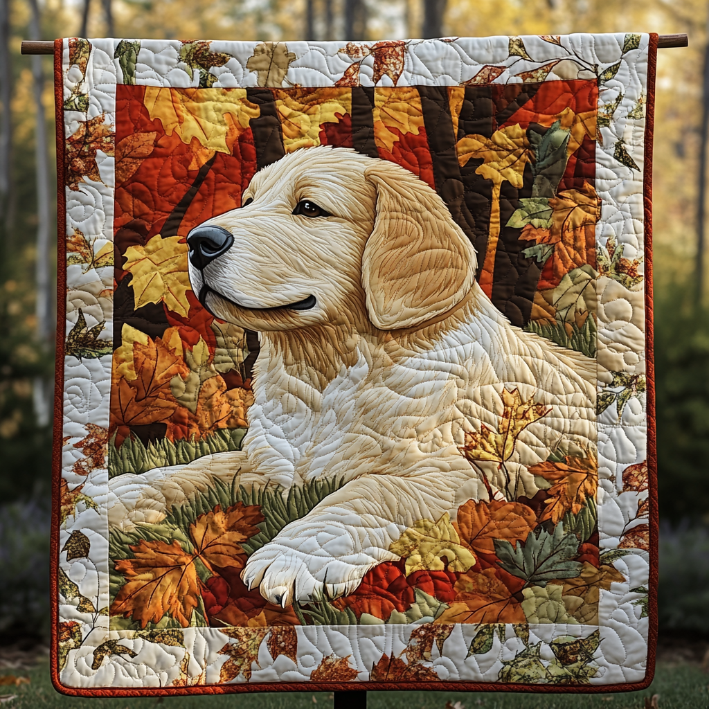 Autumn Dream Canine Quilted Blanket USA 250 Years Of Freedom Gift For Home Accent - Tradiviet