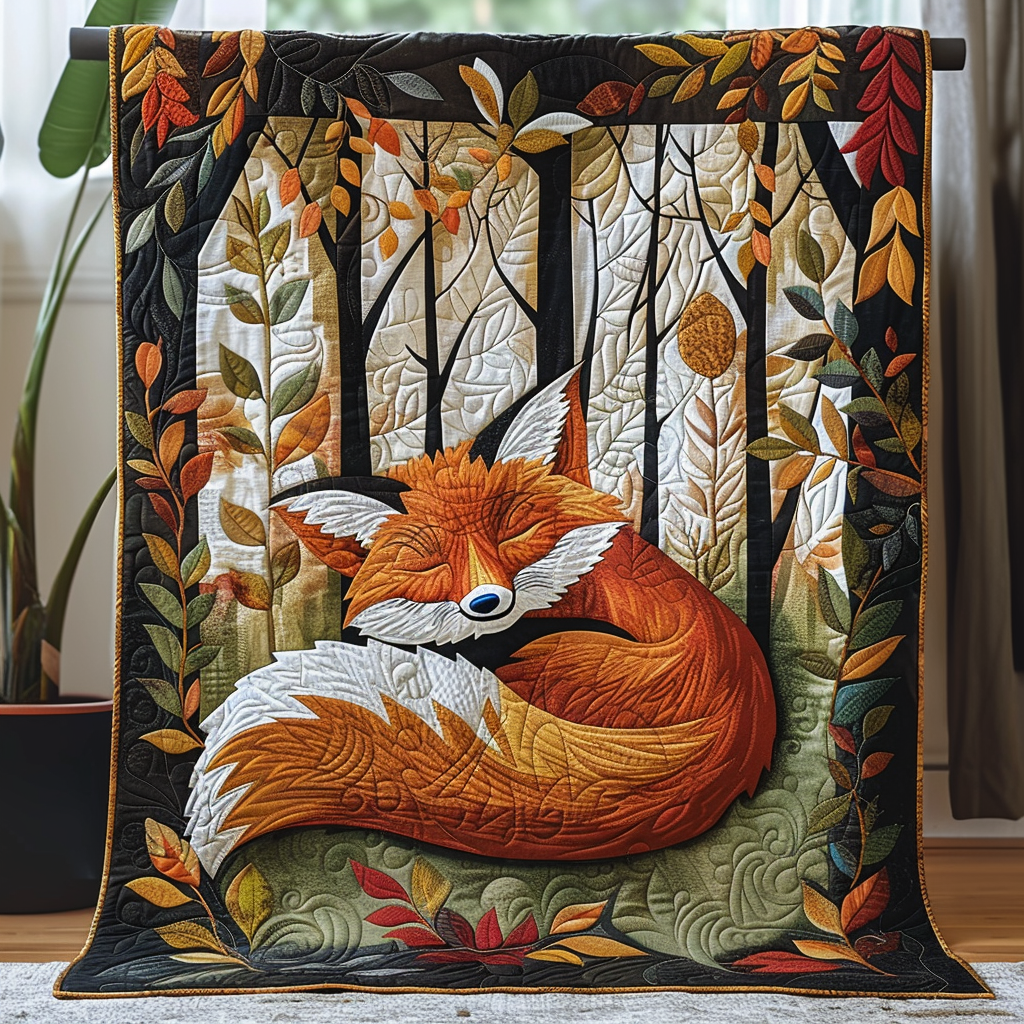 Autumn Ember Quilted Blanket USA 250 Years Of Independence Gift For Table Decor - Tradiviet