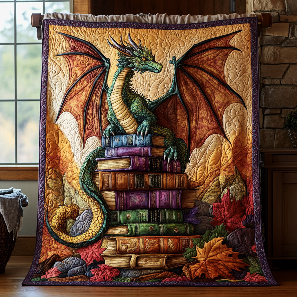 Autumn Inferno Quilted Blanket Living Room Decor Gift For Veteran Dad - Tradiviet