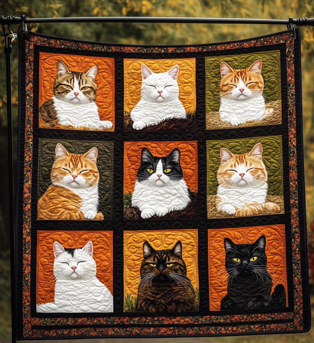 Autumn Patch Paws Quilted Blanket Holiday Living Decorations Gift For Daughter - Tradiviet