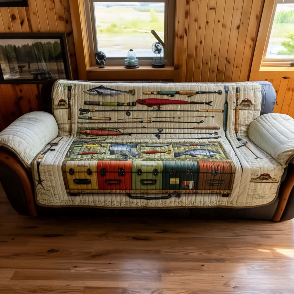 Backcountry Cast Quilted Sofa Cover Indoor Decor Best Father's Day Gifts For First Time Dad - Tradiviet