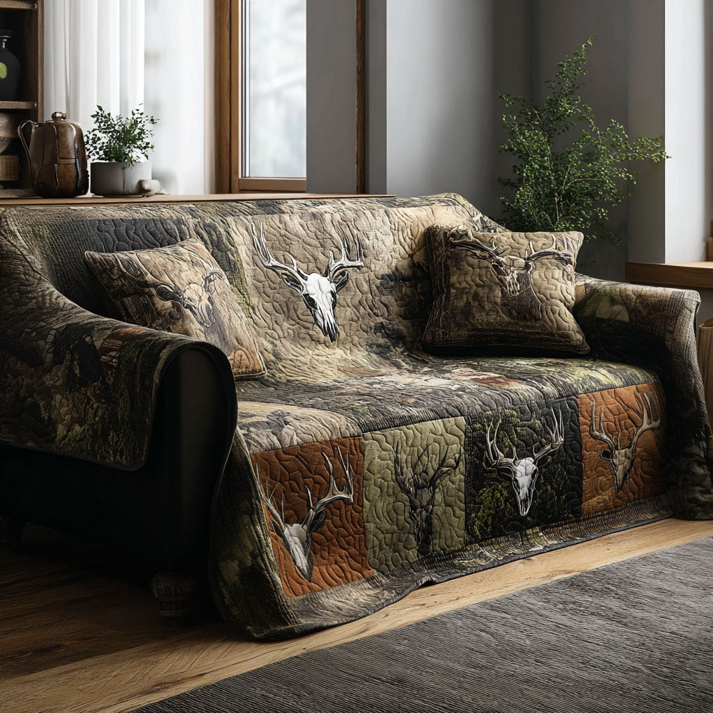 Backwoods Beauty Quilted Sofa Cover Natural Home Room Decor Room Gift For Her - Tradiviet